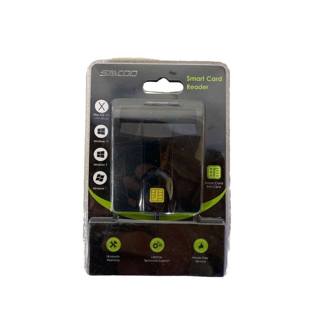 Saicoo Smart Card Reader New Sealed Mac Windows USB
